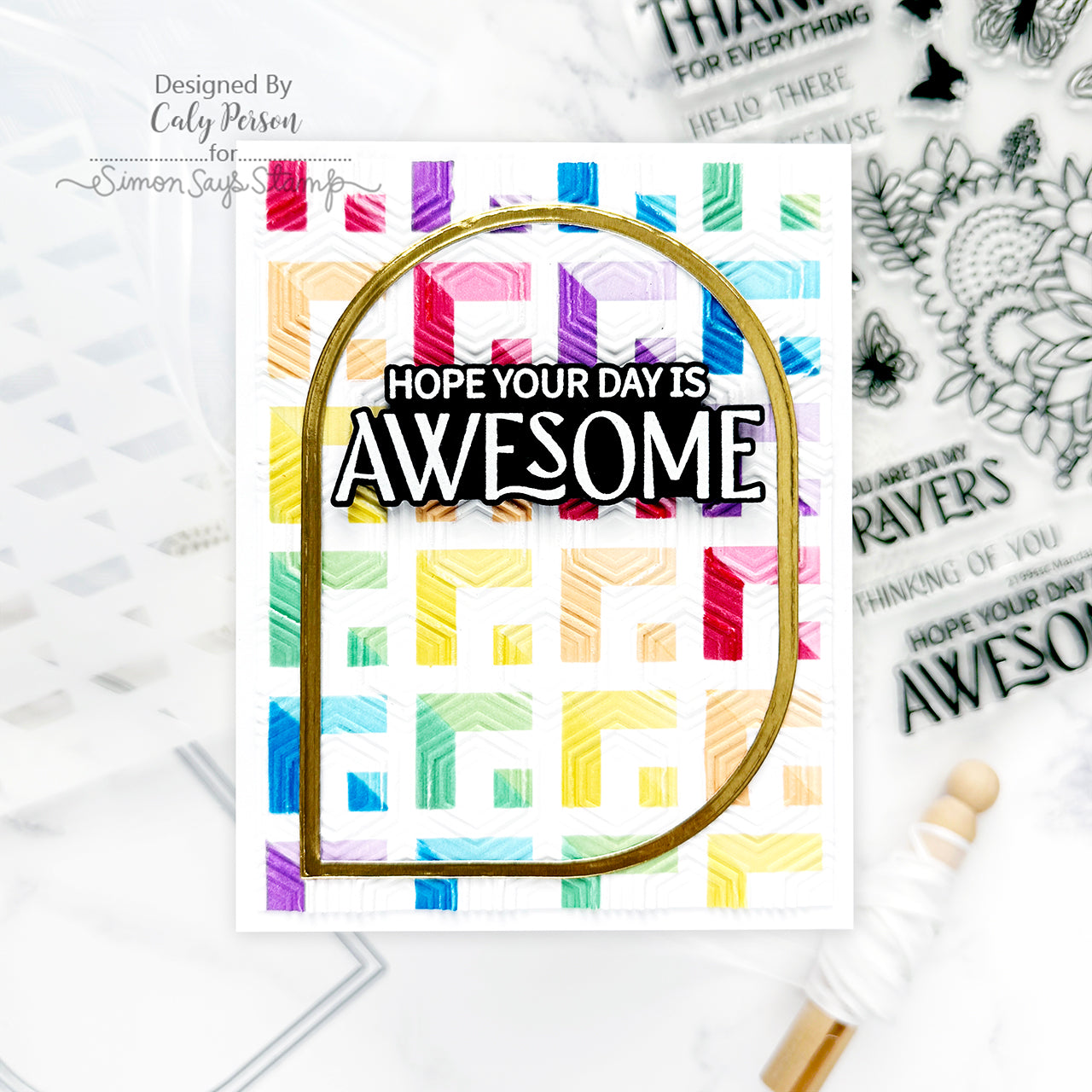 Simon Says Stamp Mandala Blossoms Wafer Dies 8011sdc You Are My Favorite Birthday Card