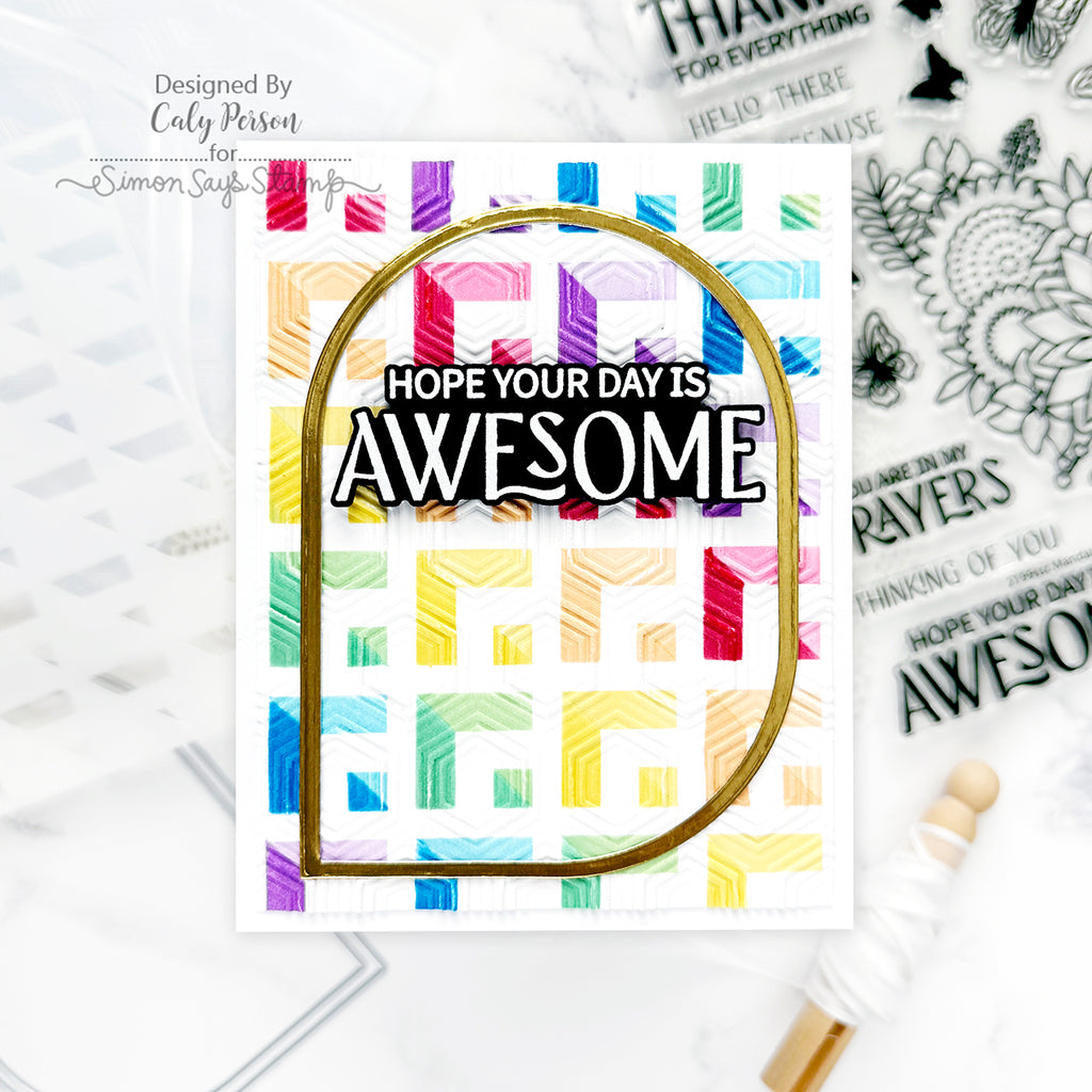 Simon Says Stamps and Dies Mandala Blossoms set964mb You Are My Favorite Birthday Card