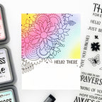 Simon Says Clear Stamps Mandala Blossoms 2199ssc You Are My Favorite Hello There Card