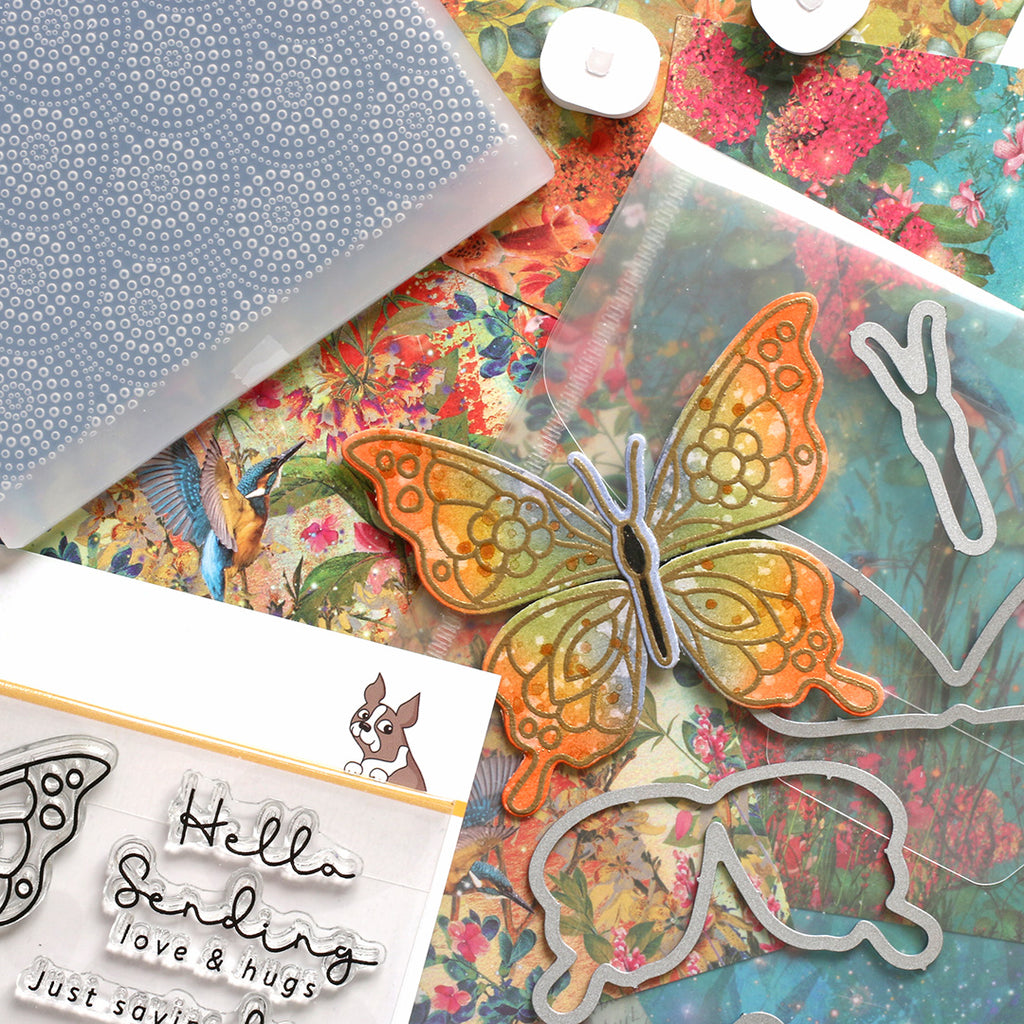 Simon Says Stamp Card Kit of the Month March 2024 Mix And Match Butterflies ck0324
