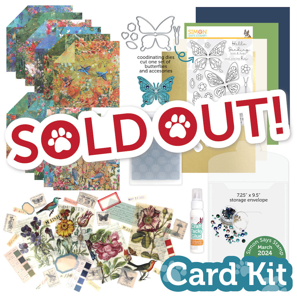 Simon Says Stamp Card Kit of the Month March 2024 Mix And Match Butterflies ck0324 Sold Out