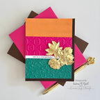 Simon Says Stamp Embossing Folder Margot Tile sf317 Encouragement Card