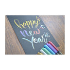 Marvy Opaque Brush Markers Metallic Colors Set uc47006a new year