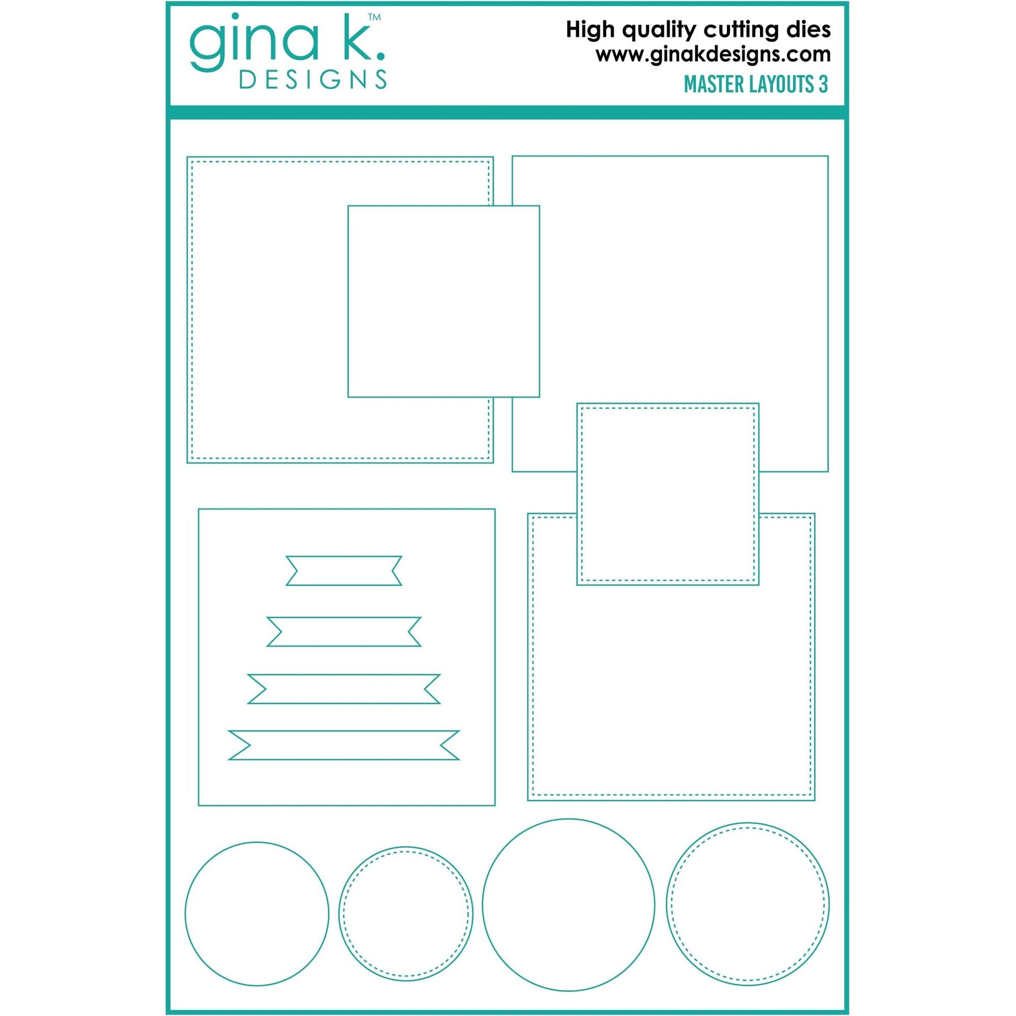Gina K Designs MASTER LAYOUTS 3 Die Set 7238