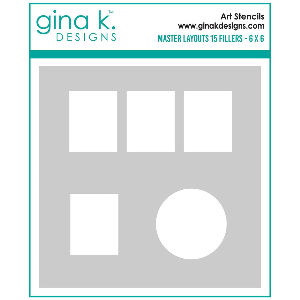 Gina K Designs Master Layouts 15 Fillers Stencil gkdst67
