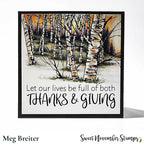 Sweet November Stamps Birch Trees Clear Stamp Set sns-hl-bw-23 Meg
