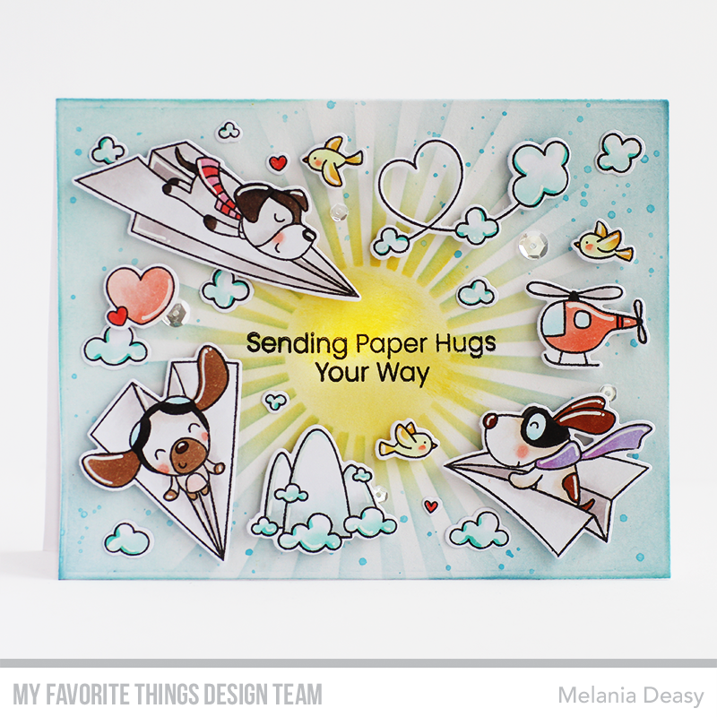 My Favorite Things Paper Planes Clear Stamps cs850 Sending Paper Hugs | color-code:alt1