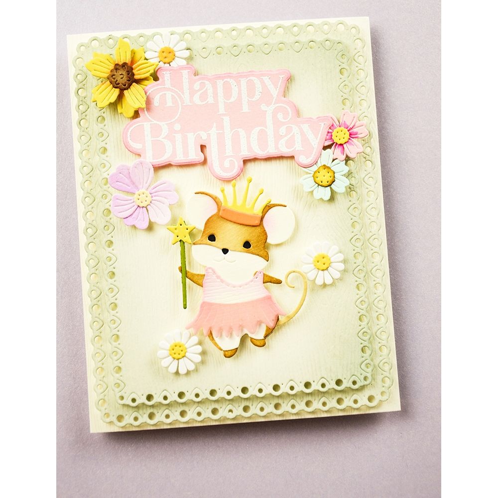 Memory Box Amelia Mouse Dies 94955 mouse with a crown