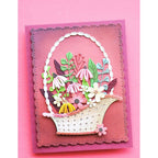 Memory Box Arched Flower Basket Dies 94951 pink flowers