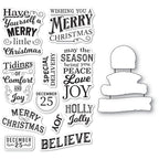 Memory Box Be Merry Clear Stamp Set and Die Set cl5287d
