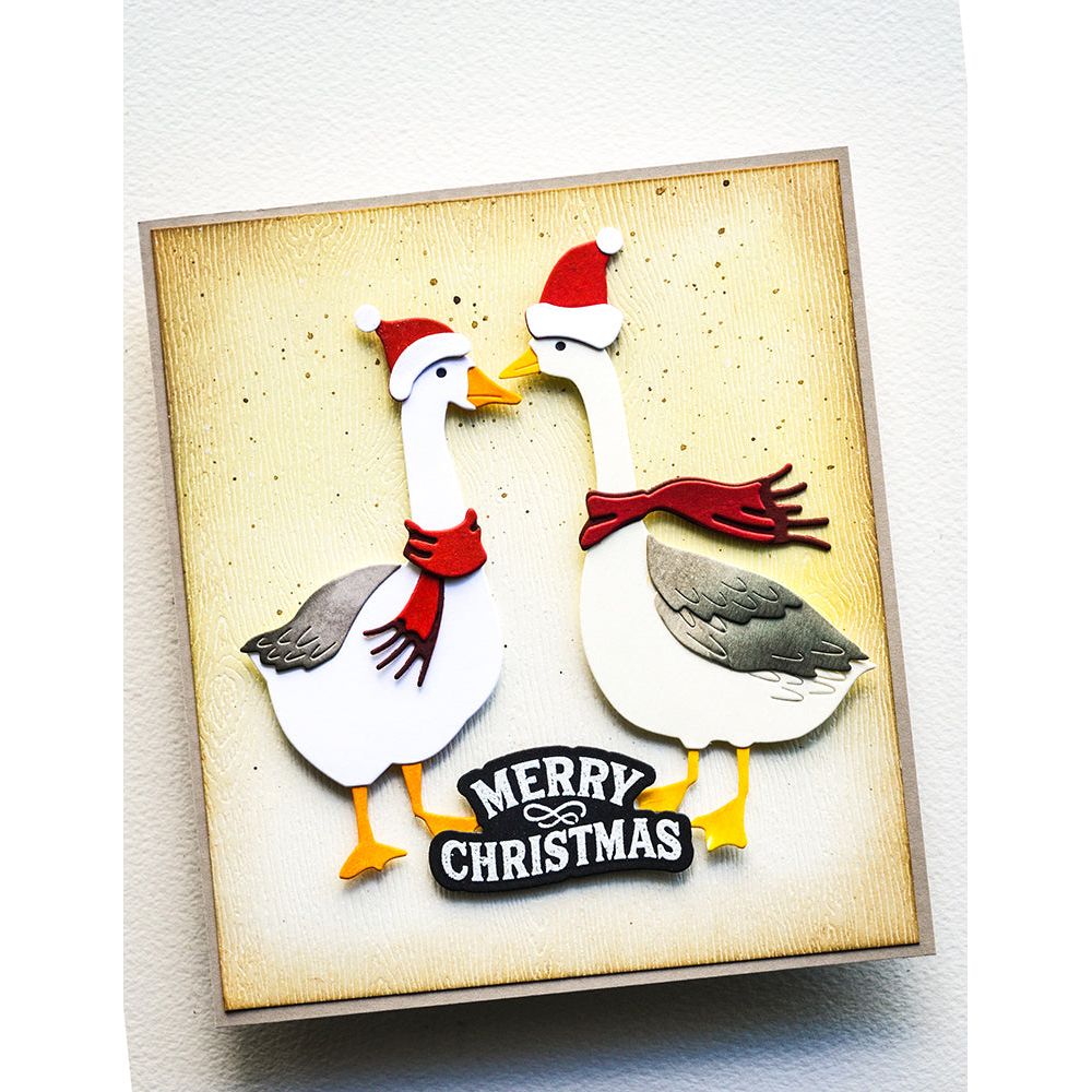 Memory Box Be Merry Clear Stamp Set and Die Set cl5287d  christmas