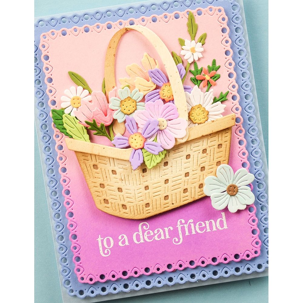 Memory Box Birthday Greetings Clear Stamp Set cl5292 dear friend