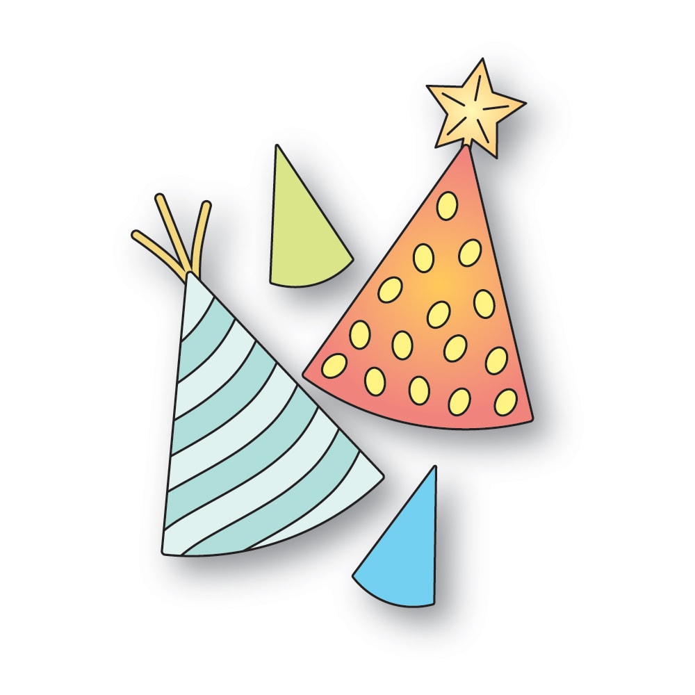 Memory Box Birthday Party Hats Dies 94852