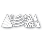 Memory Box Birthday Party Hats Dies 94852 line art