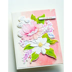 Memory Box Breezy Bouquet 3D Embossing Folder and Die ef1024 pieces thank you