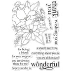 Memory Box Breezy Bouquet Clear Stamps cl5277