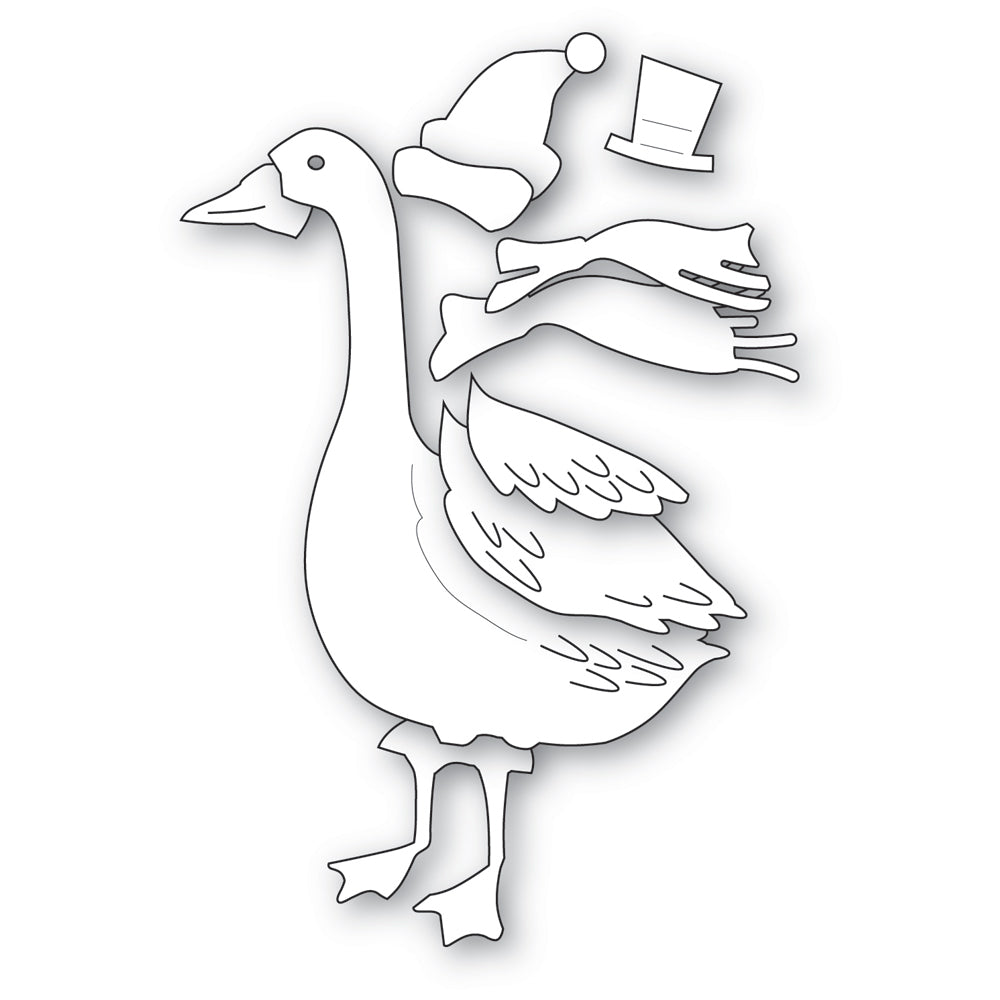 Memory Box Bundled Up Goose Dies 94829 pieces