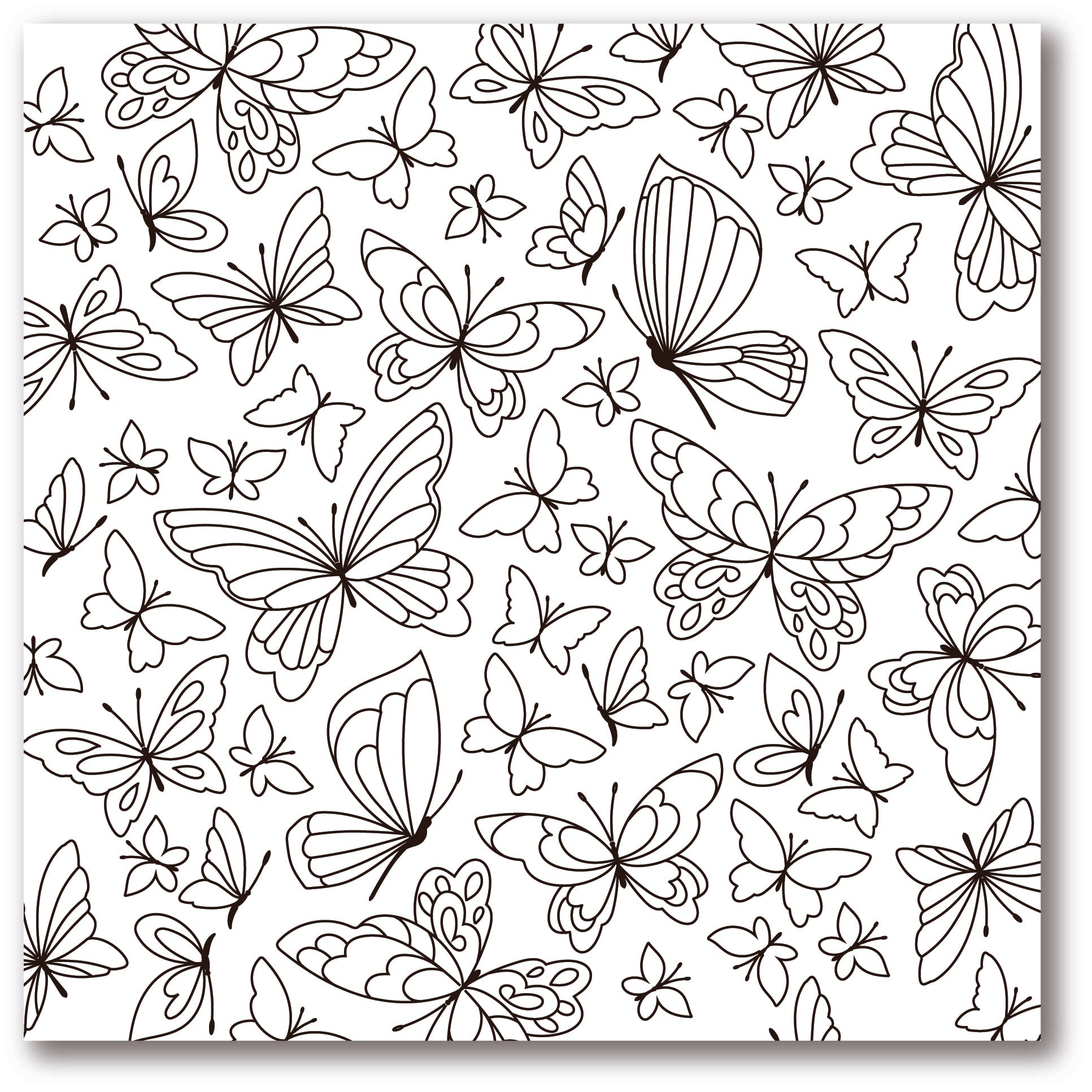 Memory Box Butterfly Kaleidoscope Cling Stamp cs2085