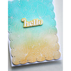 Memory Box Butterfly Kaleidoscope Cling Stamp cs2085 hello