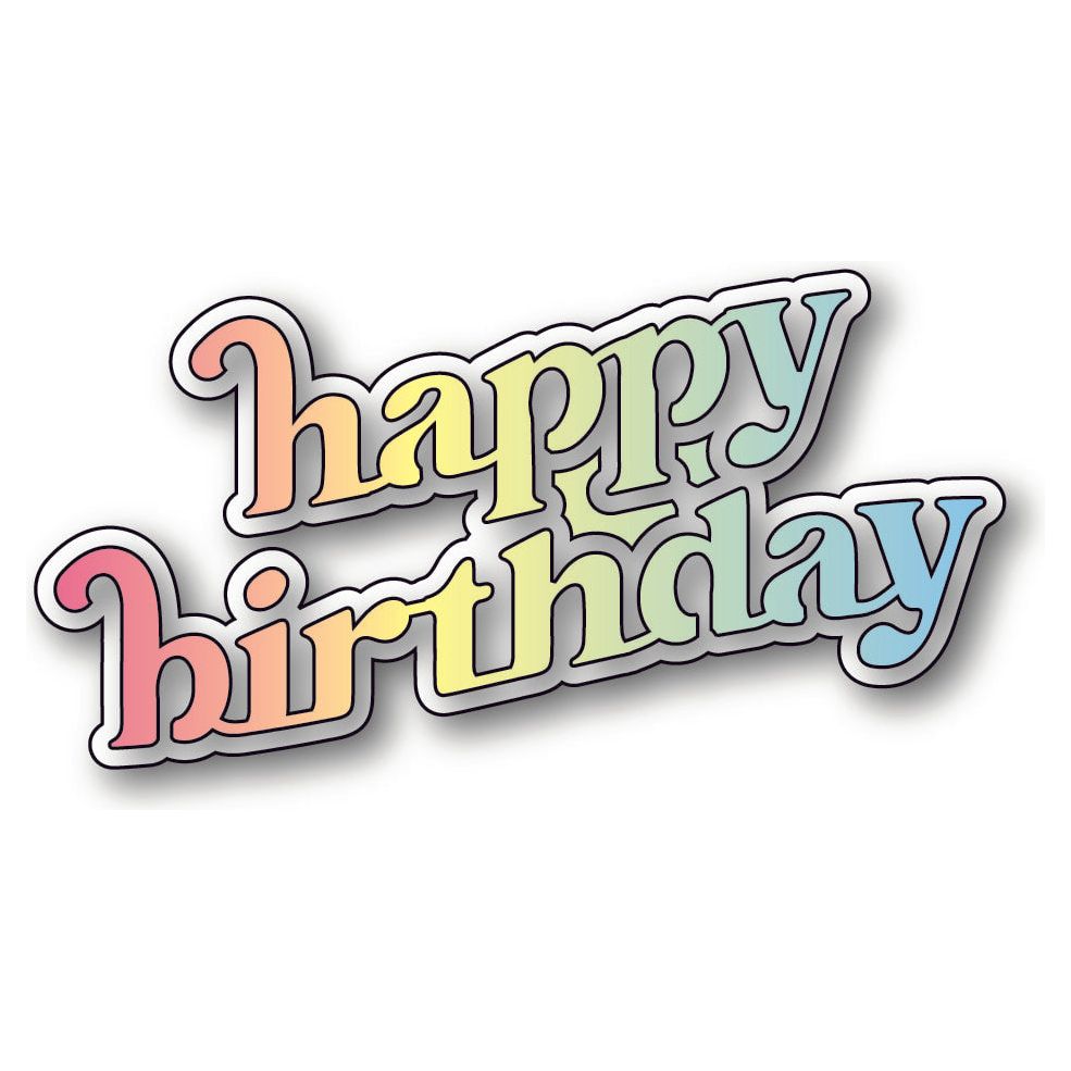 Memory Box Cheery Happy Birthday Dies 94894