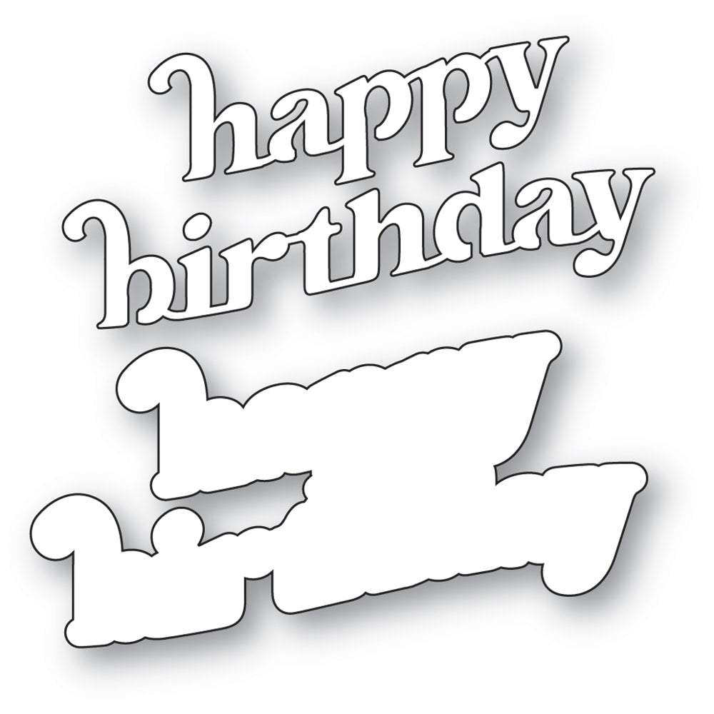 Memory Box Cheery Happy Birthday Dies 94894 pieces