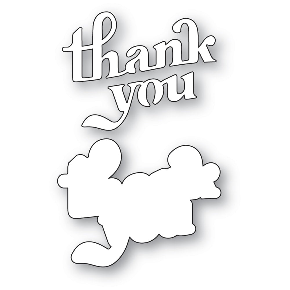 Memory Box Cheery Thank You Dies 94886 pieces