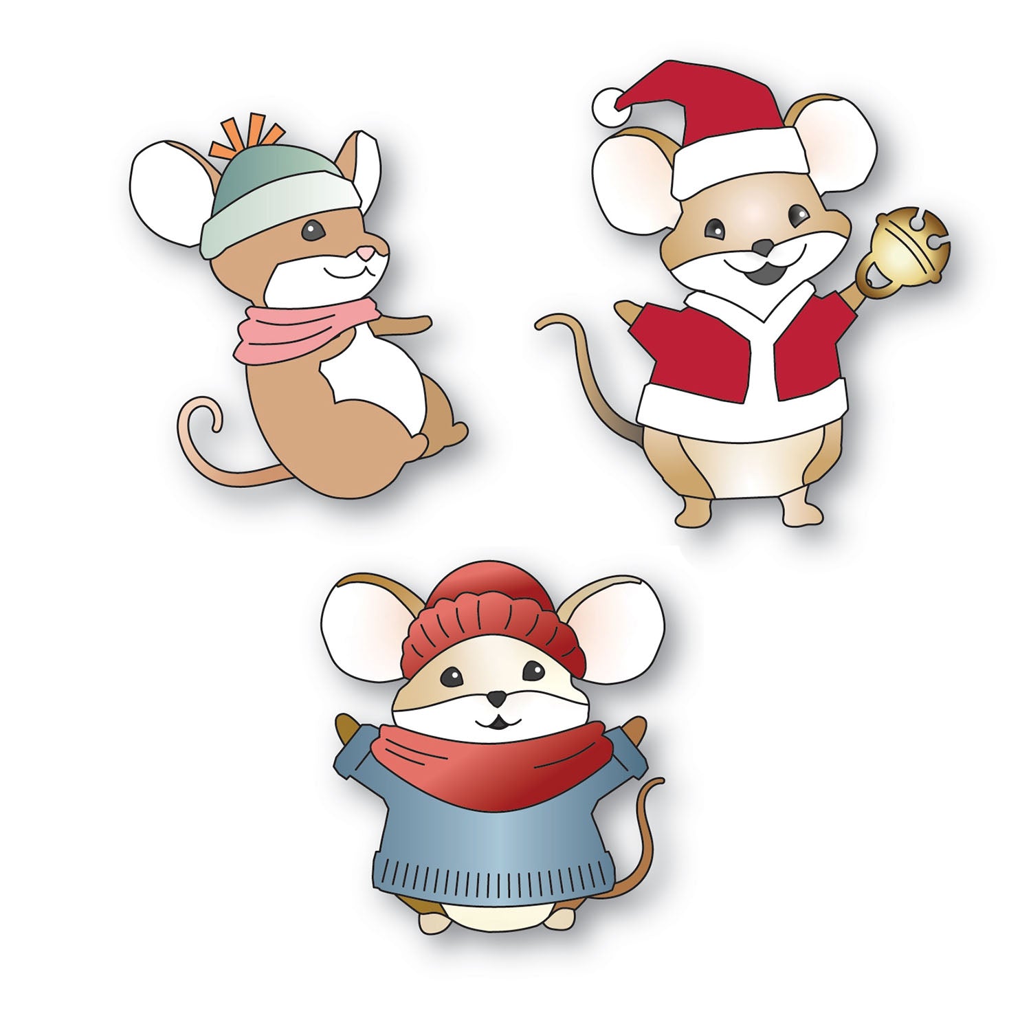 Memory Box Christmas Charm Mouse Die Bundle