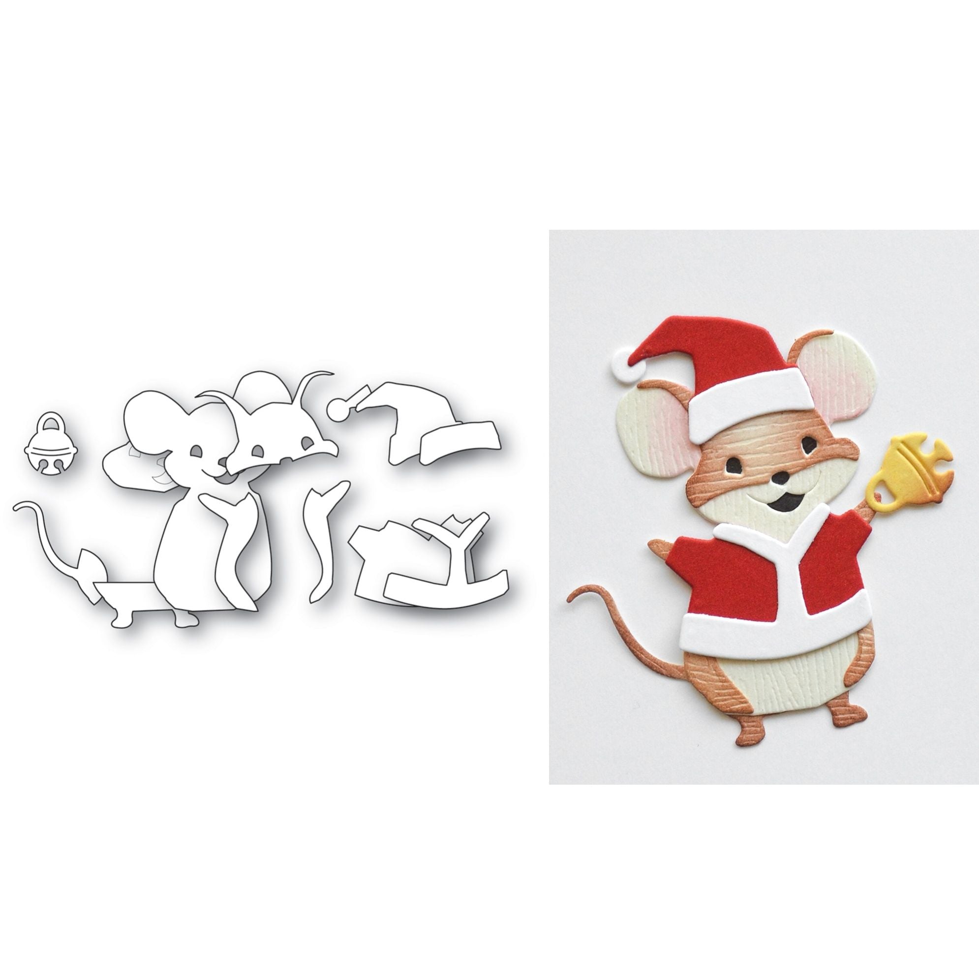 Memory Box Christmas Charm Mouse Die Bundle Jingle Mouse Dies 94980
