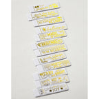 Memory Box Christmas Magic Labels White Foil Tabs st036 examples