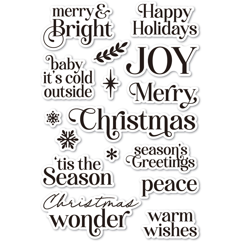 Memory Box Christmas Wonder Clear Stamp Set cl5294