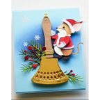 Memory Box Christmas Wonder Clear Stamp Set cl5294 mouse with santa suit bell berries snowflakes card