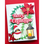 Memory Box Christmas Wonder Clear Stamp and Die Set cl5294d candle lamp bird with red scarf red flowers christmas card
