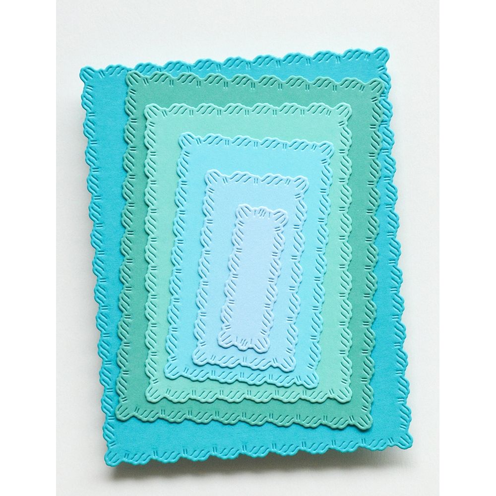 Memory Box Cinched Frames Dies 94944 blue frames