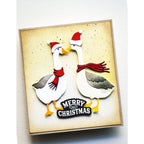 Memory Box Classy Goose Dies 94826 merry christmas