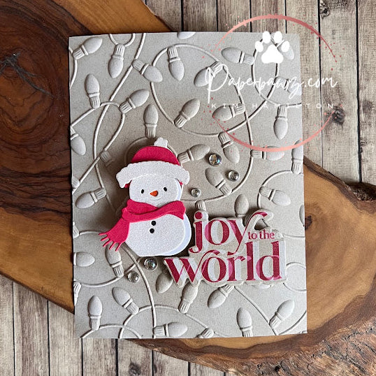 Memory Box Cute Bundled Snowman Dies 94934 joy to the world