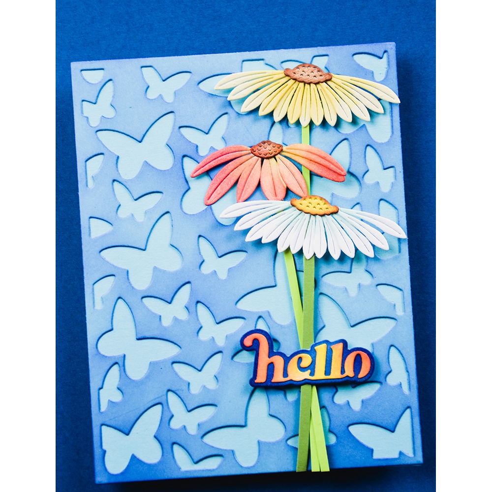 Memory Box Daisy Umbrellas Dies 94895 hello