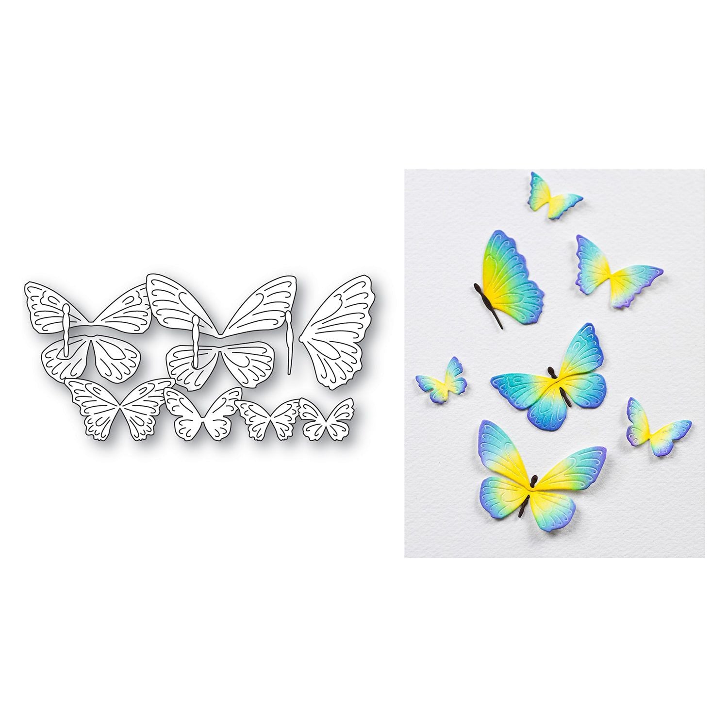 Memory Box Ethereal Butterflies Dies 94885 cuts
