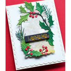 Memory Box Evergreen Holly Bundle Dies 94988 garland deck the halls card