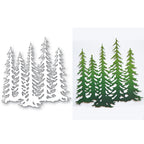 Memory Box Evergreen Tree Stand Die 94969 line work