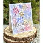 Memory Box Falling Snowflakes Stencil 88627 thanks