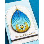 Memory Box Fan Stitch Scalloped Arch Frames Dies 94967 praying hands christmas card