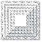 Memory Box Fan Stitch Scalloped Square Frames Dies 95008