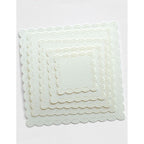Memory Box Fan Stitch Scalloped Square Frames Dies 95008 outline