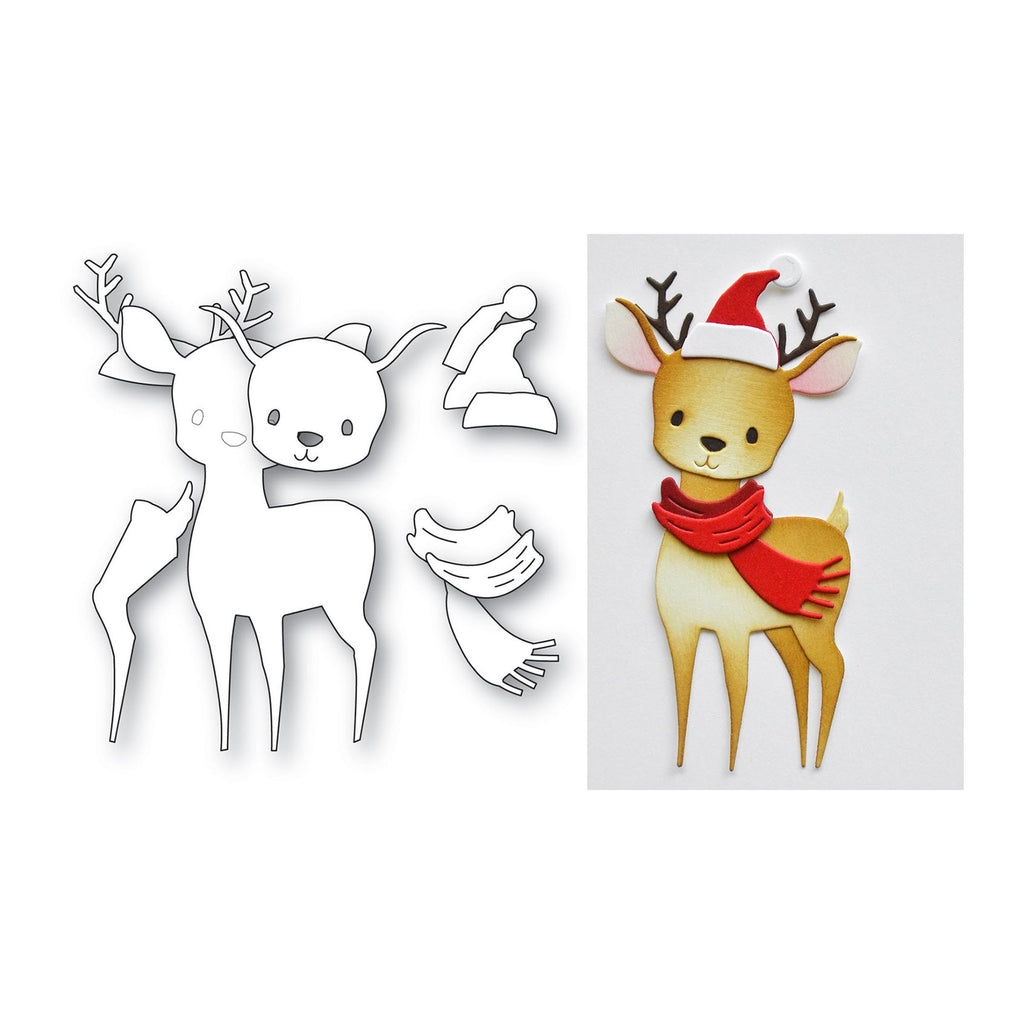 Memory Box Festive Fawn Dies 94966 line work