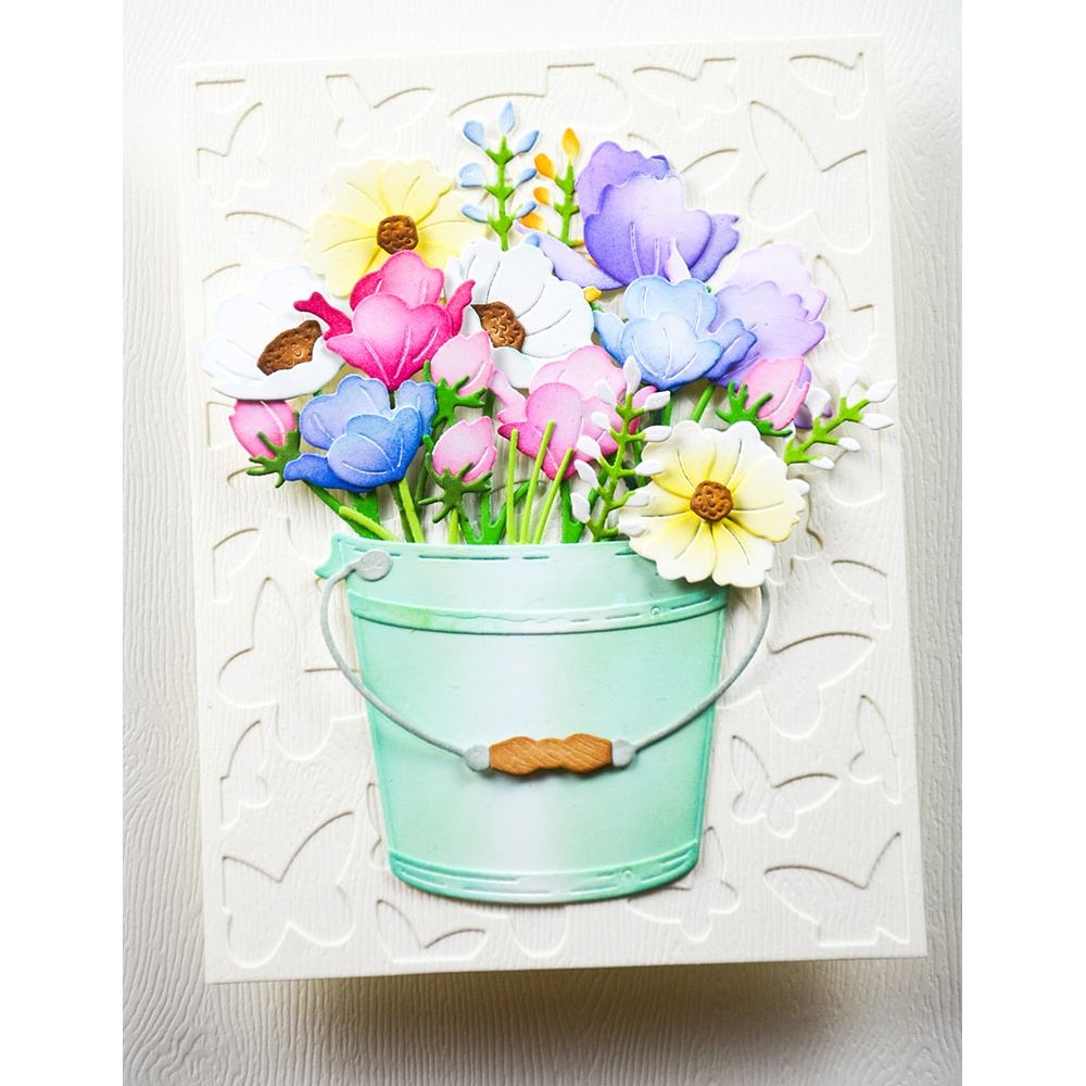 Memory Box Floating Butterfly Plate Die 94901 pail