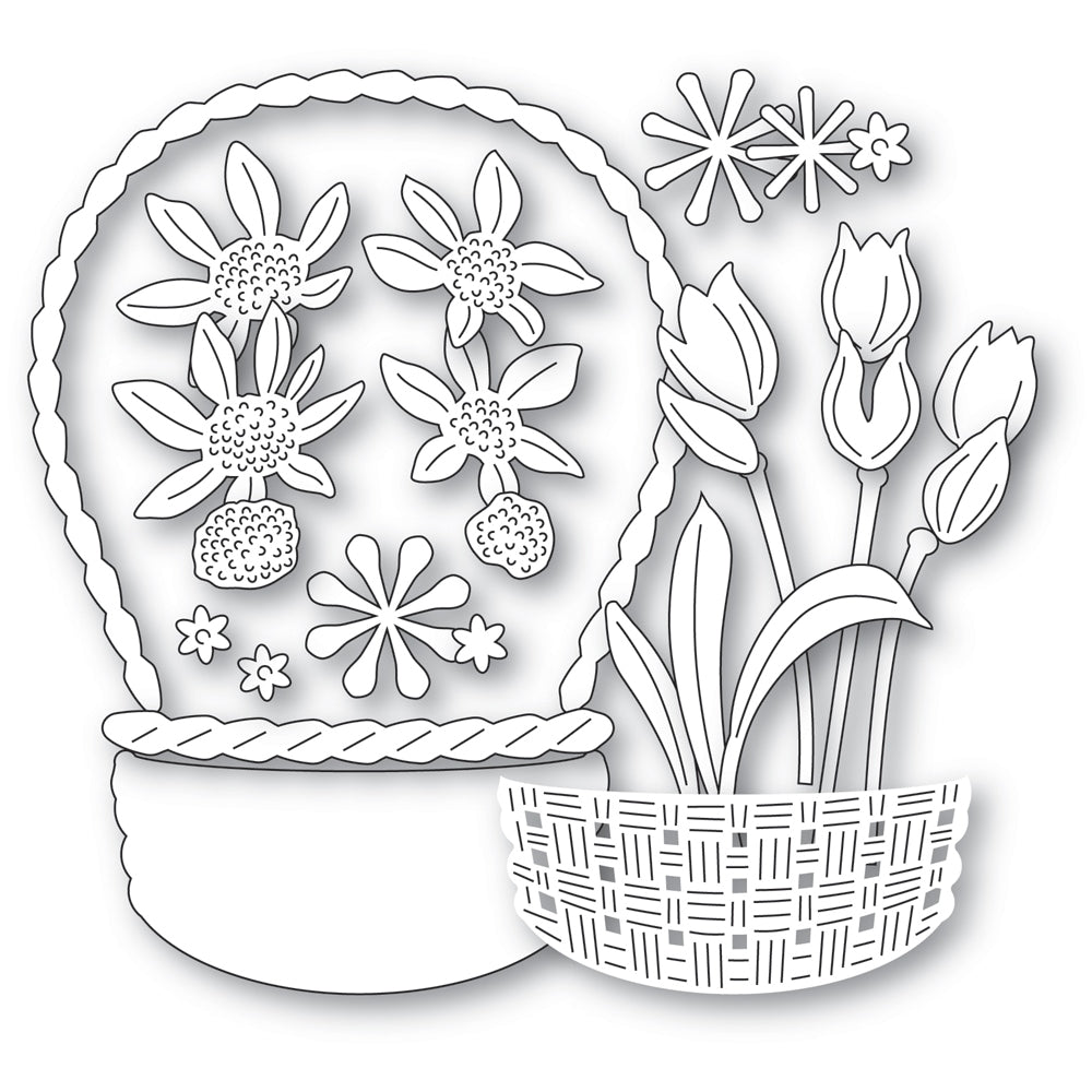 Memory Box Flower Basket Bouquet Dies 94888 die