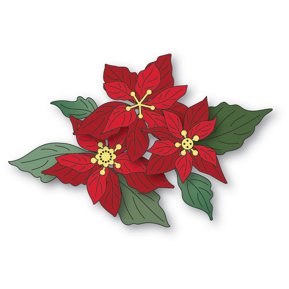 Memory Box Fresh Poinsettia Bundle Dies 94996