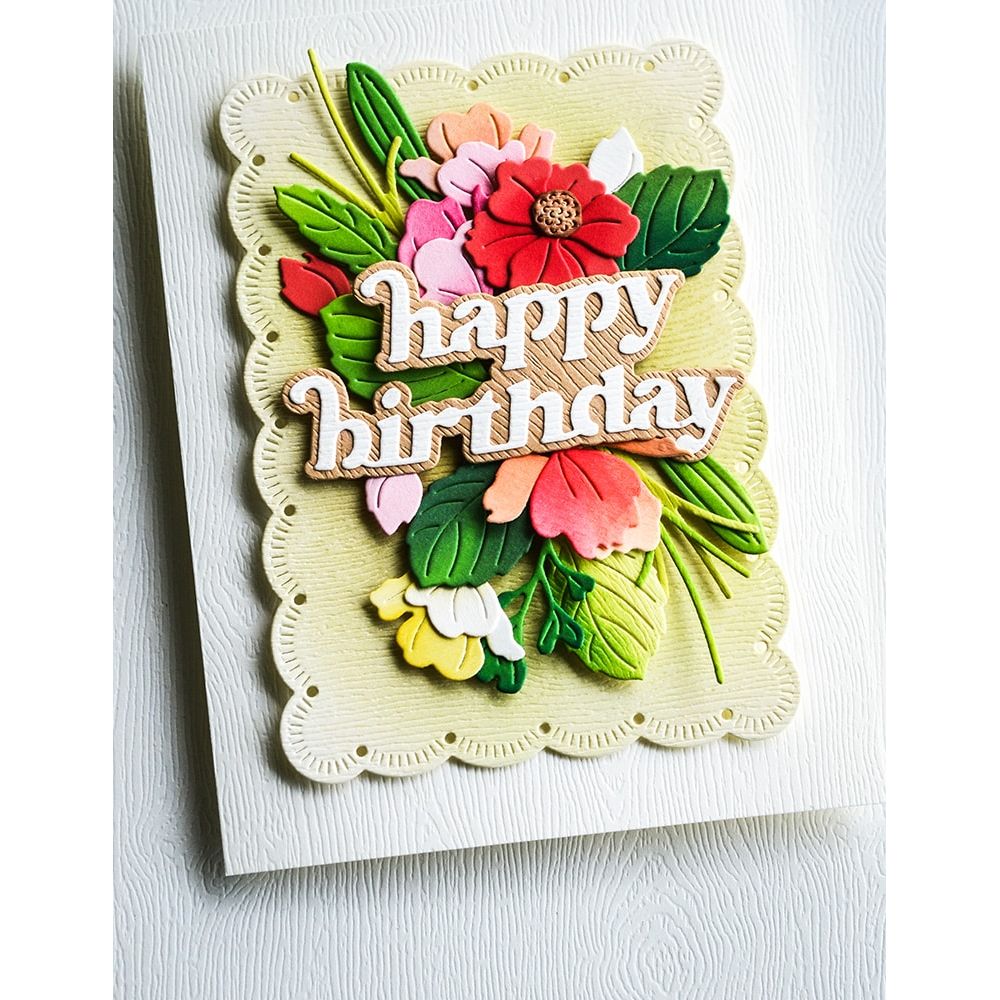 Memory Box Garden Pail Bouquet Dies 94889 birthday