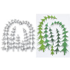 Memory Box Gathered Evergreens Dies 94975 line work