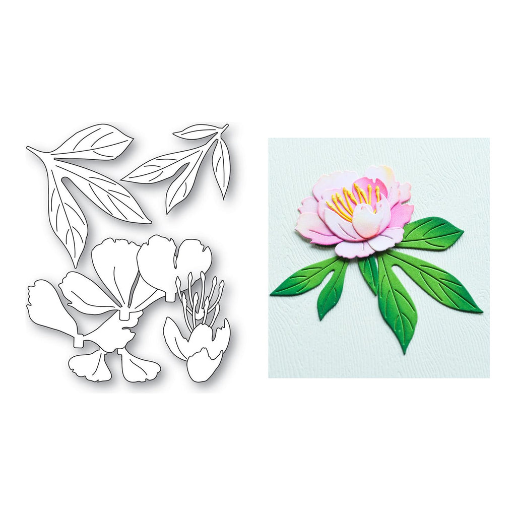 Memory Box Gentle Peony Bloom Dies 94872 pieces
